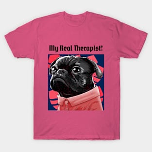 My Real Therapist amazing dogs T-Shirt